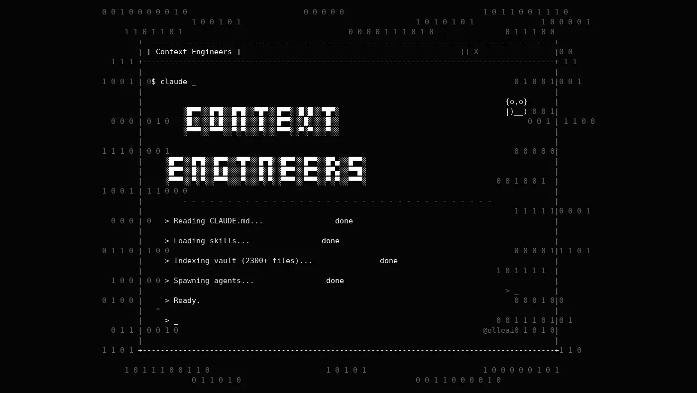 Context Engineers — terminal-style community banner